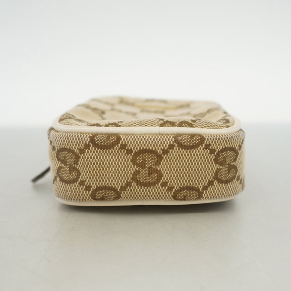 AUTH Gucci Super Mini pouch cigarette case beige tan supreme monogram canvas bag - Picture 5 of 6
